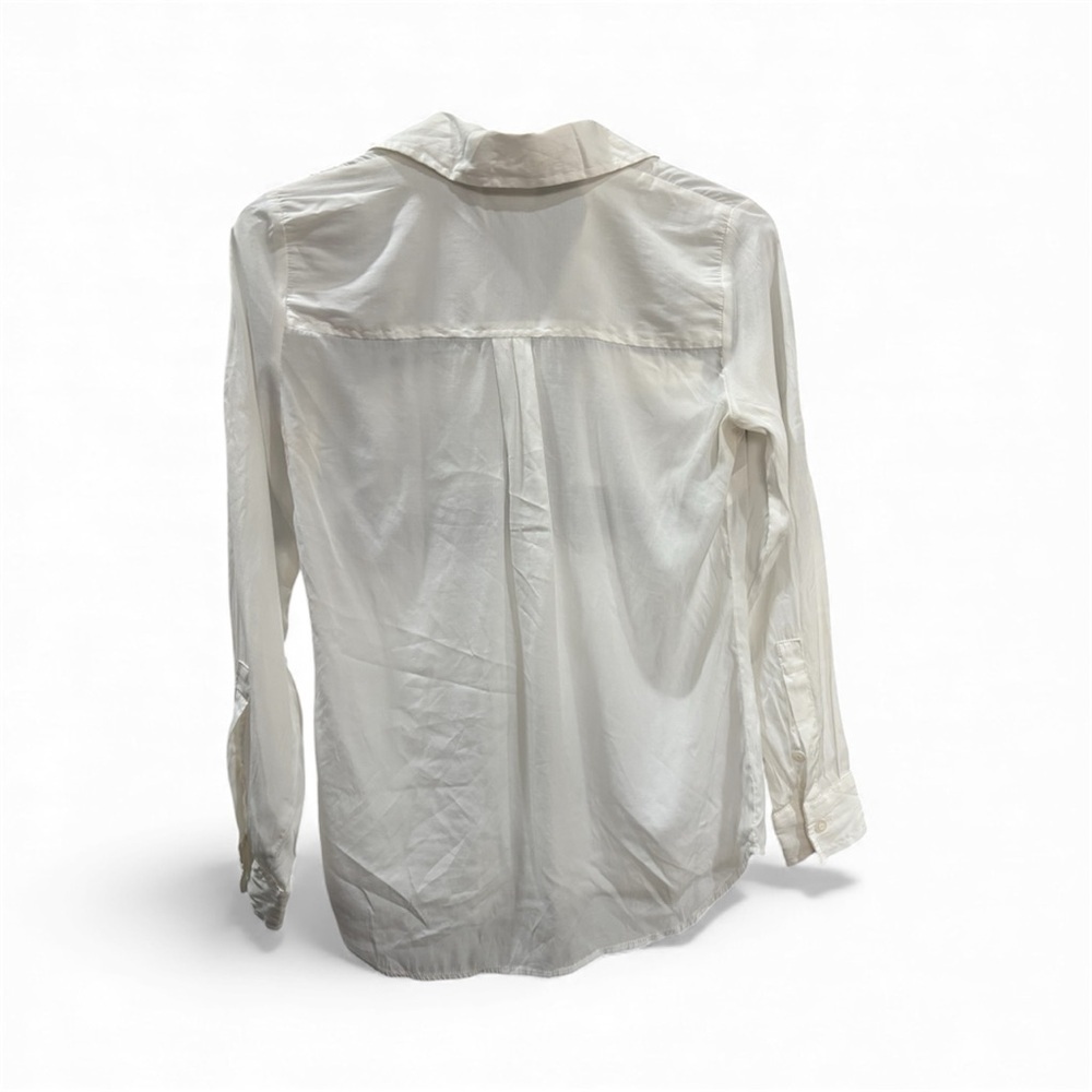 White Button-Up Blouse - Picture 2 of 7